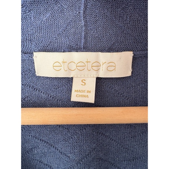 Ecetera Textured Cotton Cashmere Knit Sweater S Neutral Quiet Luxury Minimalist - Picture 3 of 8